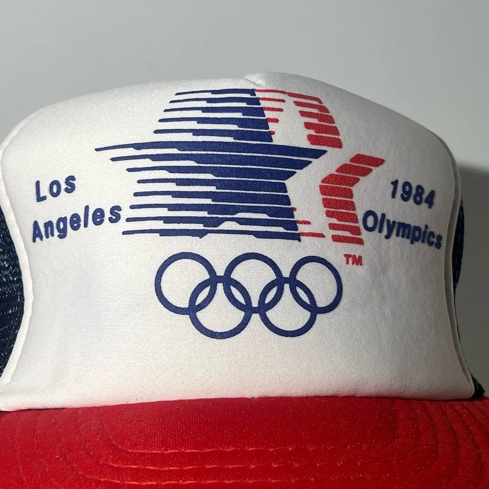 Vintage Los Angeles, 1984 Olympic Mesh Trucker SnapBack Hat great hat - Picture 2 of 7